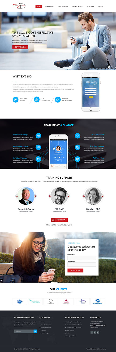 Landing Page Design by IntuitForce for this project | Design #9434610