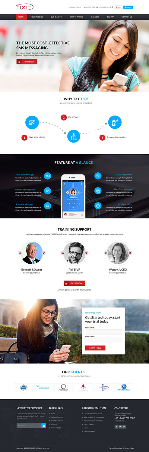 Landing Page Design by IntuitForce for this project | Design #9434611