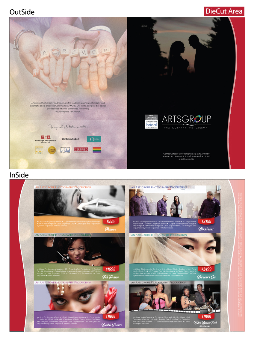 Brochure Design by Gayan Abe for ArtsGroup Photography and Cinema | Design #2071969