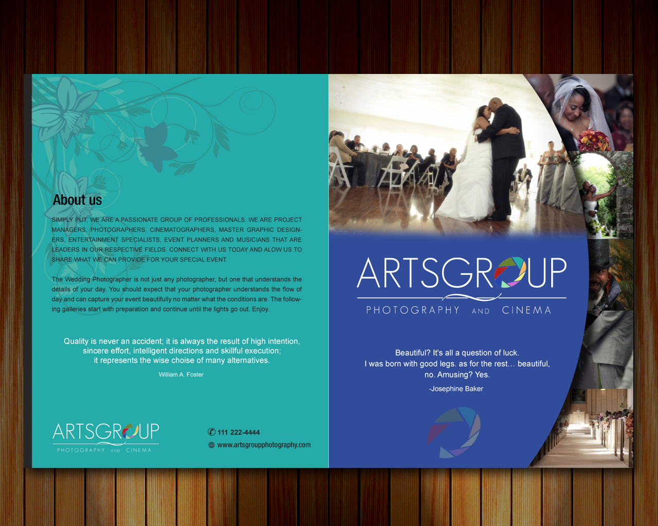 Brochure Design by Sbss for ArtsGroup Photography and Cinema | Design #2061049