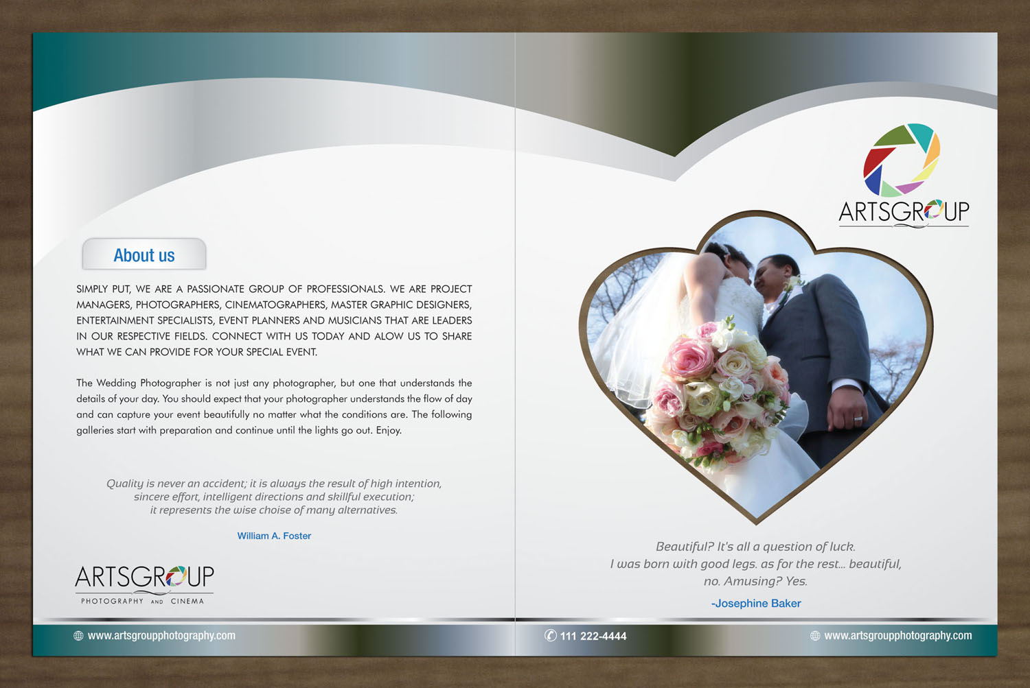 Brochure Design by Sbss for ArtsGroup Photography and Cinema | Design #2061078