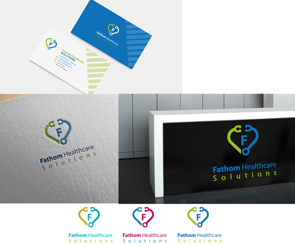 Diseño de Logo por blue-merry para Fathom Healthcare Solutions | Diseño #9444475