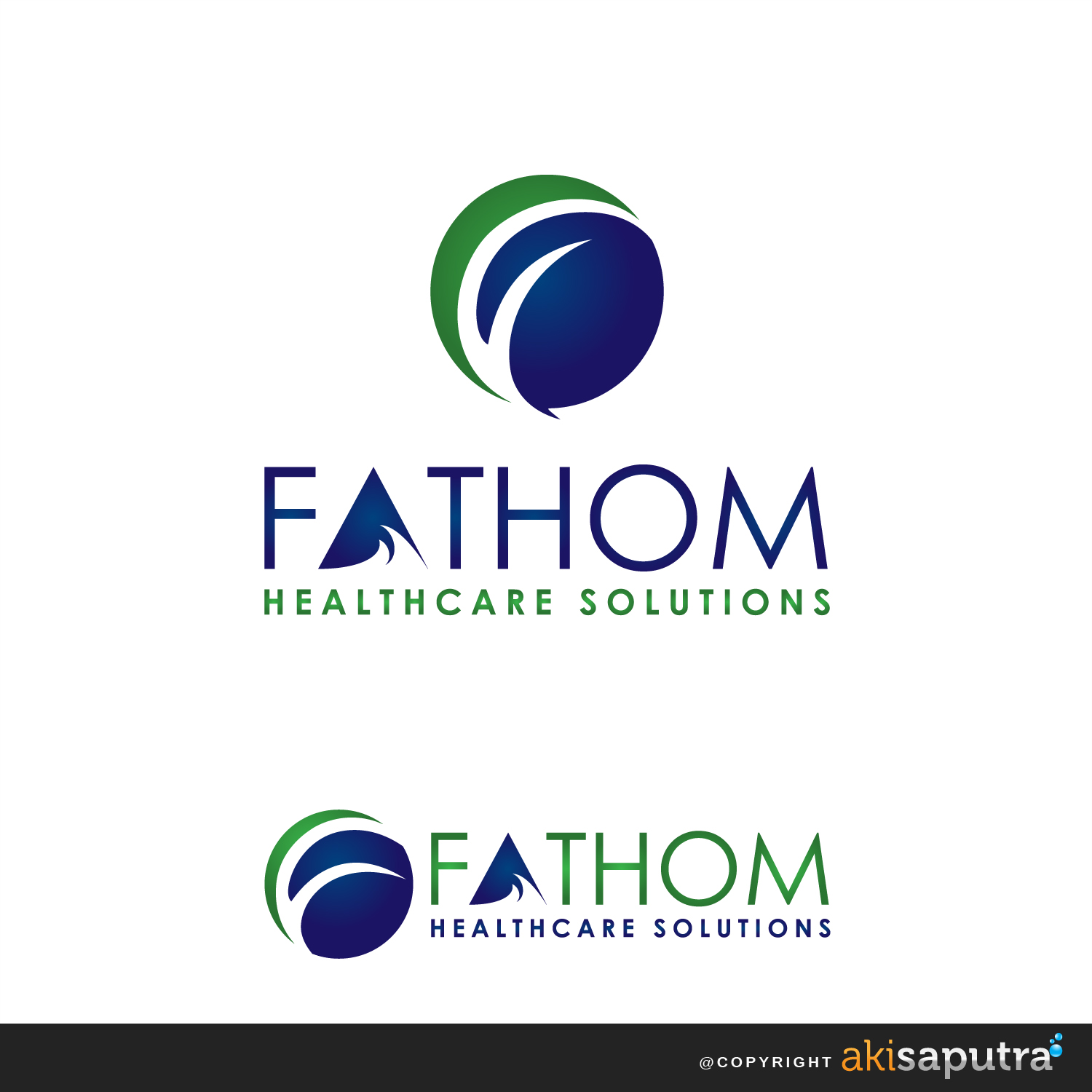 Logo Design by Akisaputra for Fathom Healthcare Solutions | Design: #9457450