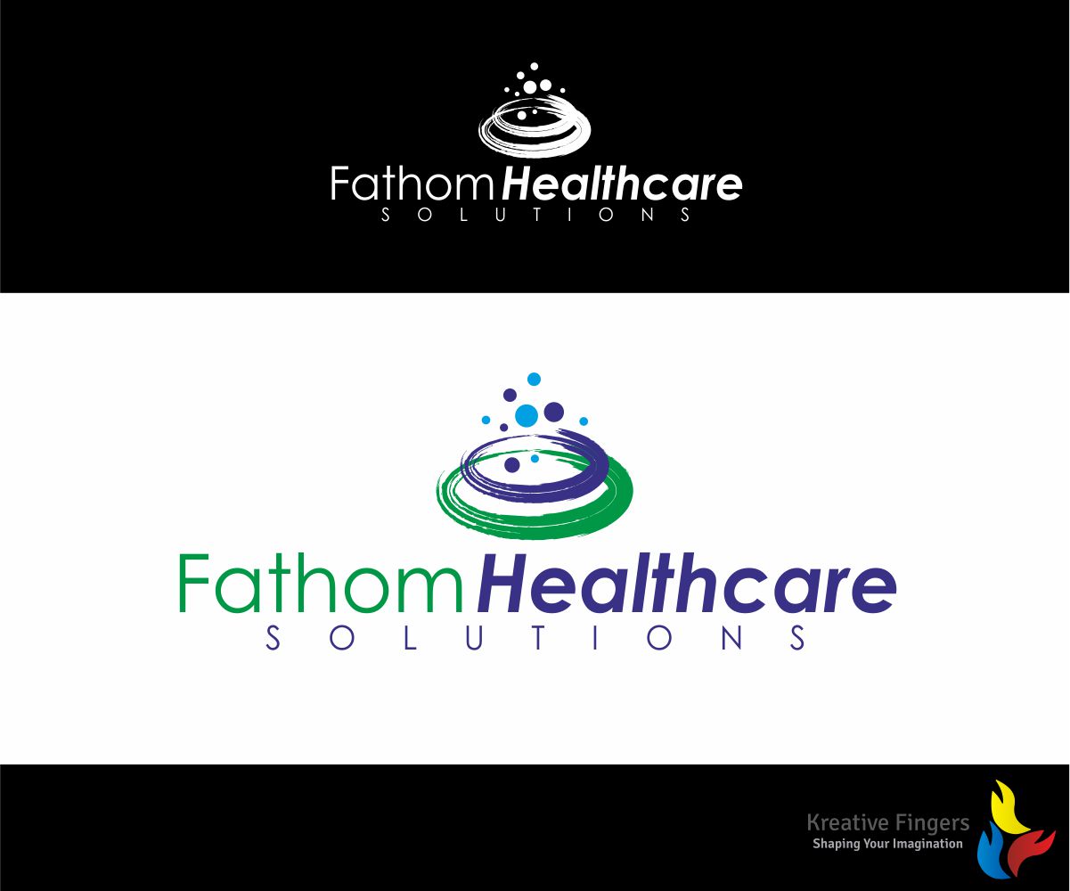 Logo Design by Kreative Fingers for Fathom Healthcare Solutions | Design #9407610