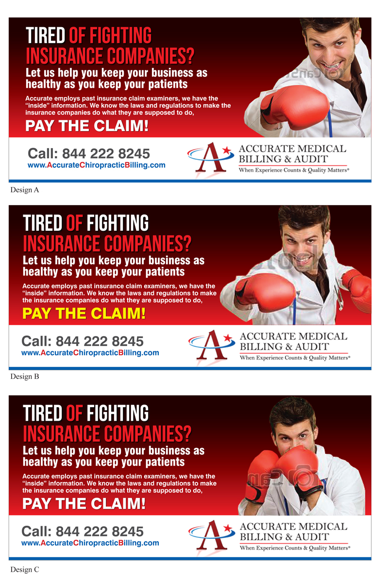 Design de Flyer par rkailas pour Accurate Medical Biling and Audit | Design #9431361