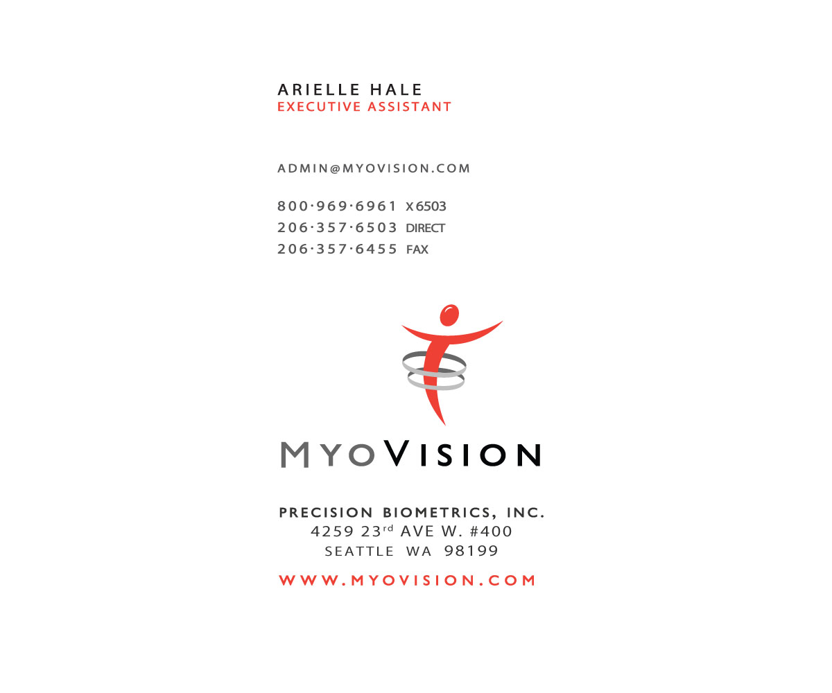 Business Card Design by Andrew1965 for Precision Biometrics Inc | Design #2059951