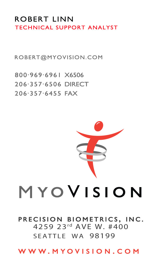 Business Card Design by The Creative Birds for Precision Biometrics Inc | Design #2066070