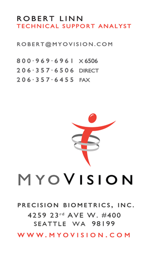 Diseño de Tarjeta de Presentación por Ashley Zoe Designs para Precision Biometrics Inc | Diseño #2057930