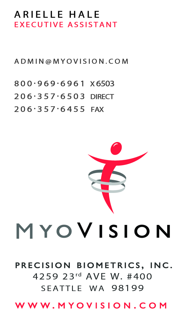 Business Card Design by Jenish  for Precision Biometrics Inc | Design #2059375