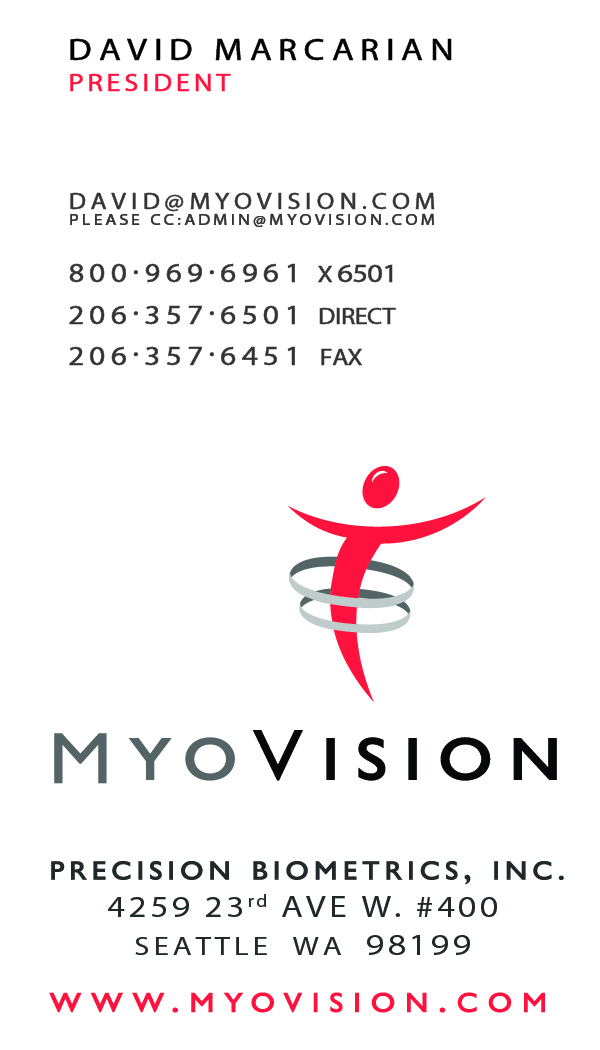 Business Card Design by Jenish  for Precision Biometrics Inc | Design #2059381