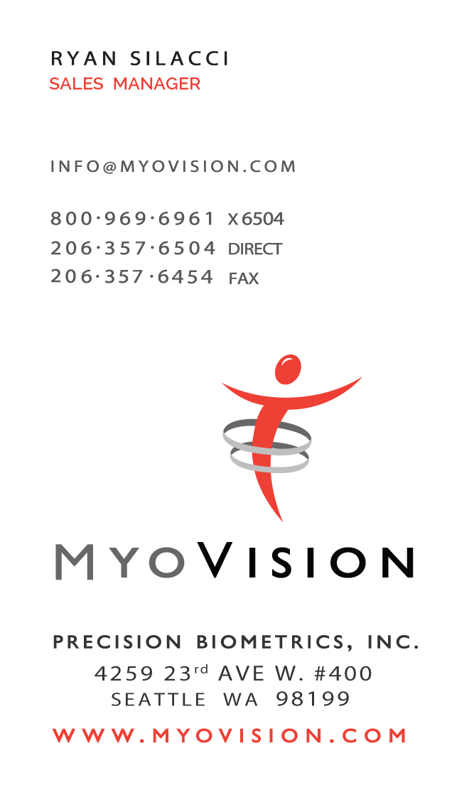 Business Card Design by junaid ahmad for Precision Biometrics Inc | Design #2058053