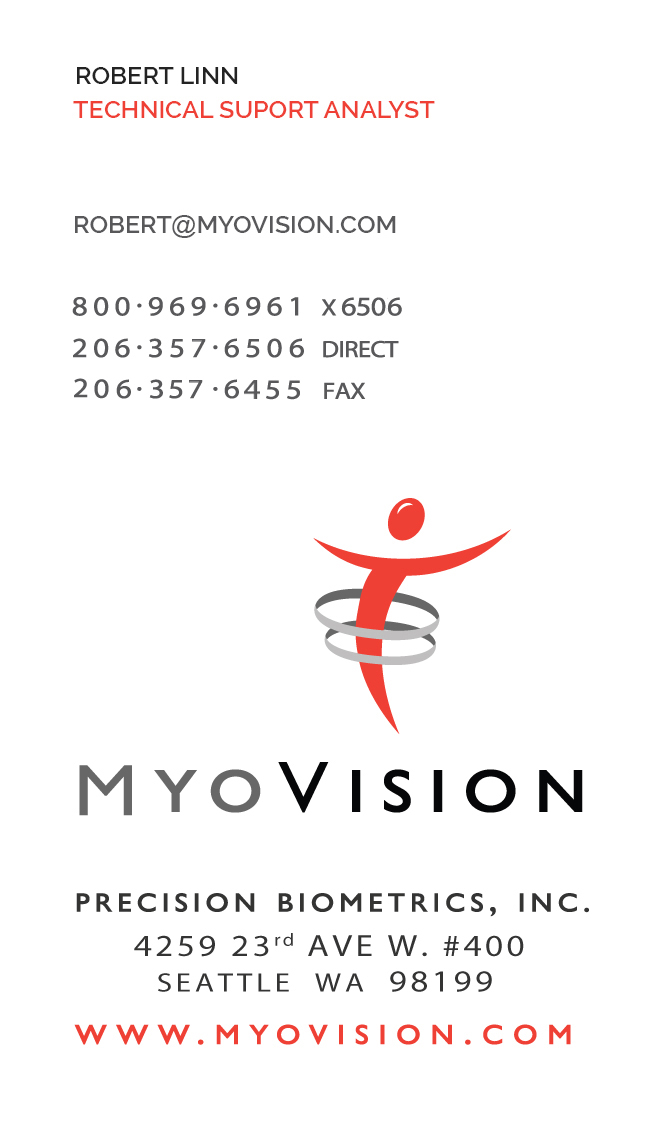 Business Card Design by junaid ahmad for Precision Biometrics Inc | Design #2058056