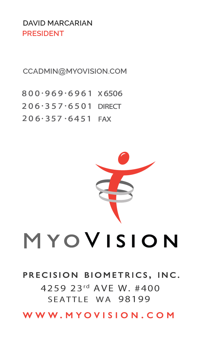 Business Card Design by junaid ahmad for Precision Biometrics Inc | Design #2058058