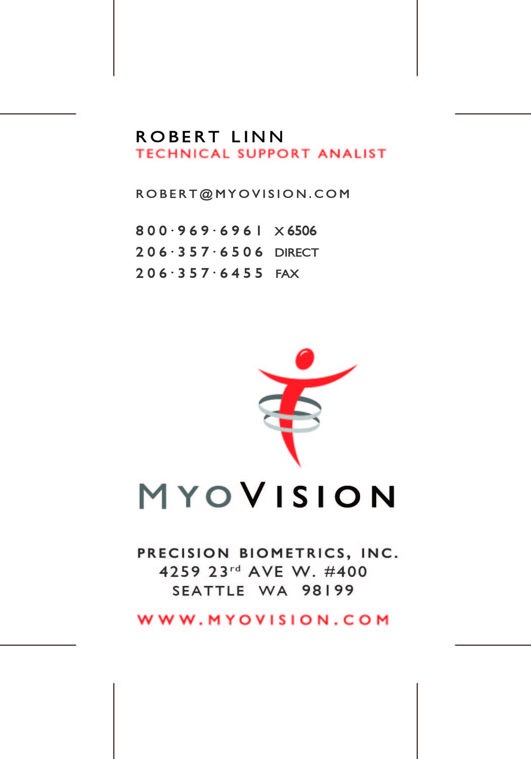 Business Card Design by yughina for Precision Biometrics Inc | Design #2057851