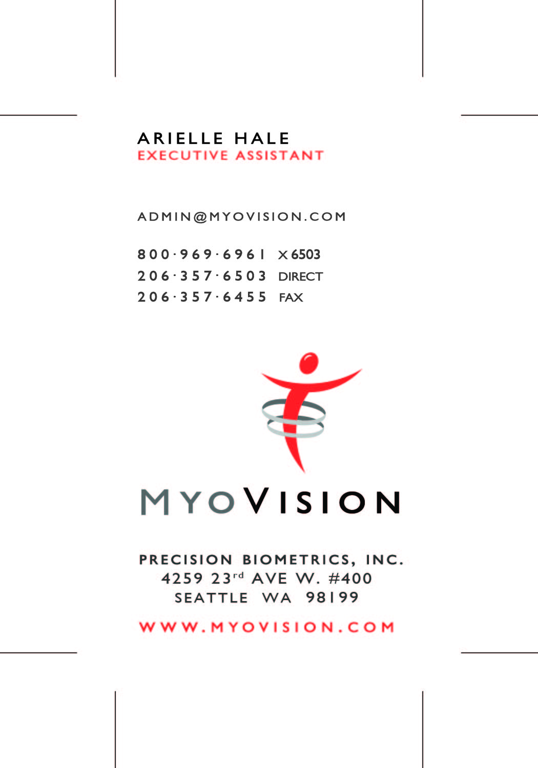 Business Card Design by yughina for Precision Biometrics Inc | Design #2057859