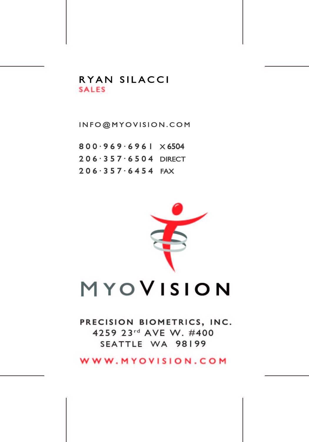 Business Card Design by yughina for Precision Biometrics Inc | Design #2057863