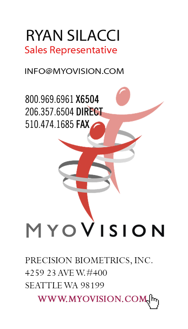 Business Card Design by maco for Precision Biometrics Inc | Design #2057973
