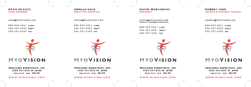 Business Card Design by hermawan for Precision Biometrics Inc | Design #2061734