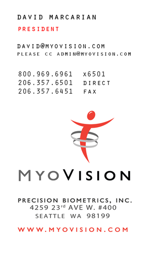 Business Card Design by SAJAN NS  for Precision Biometrics Inc | Design: #2060430