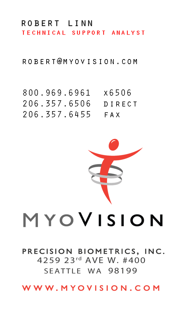 Diseño de Tarjeta de Presentación por SAJAN NS  para Precision Biometrics Inc | Diseño #2060433