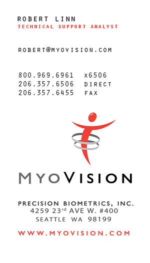 Business Card Design by SAJAN NS  for Precision Biometrics Inc | Design: #2060433