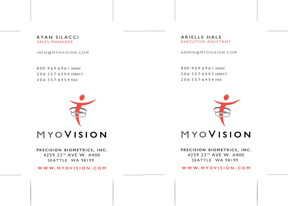Diseño de Tarjeta de Presentación por Karel para Precision Biometrics Inc | Diseño #2058324
