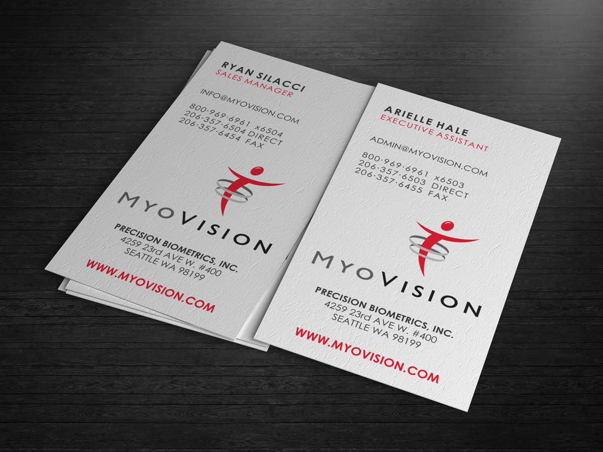 Diseño de Tarjeta de Presentación por logodentity para Precision Biometrics Inc | Diseño #2060743