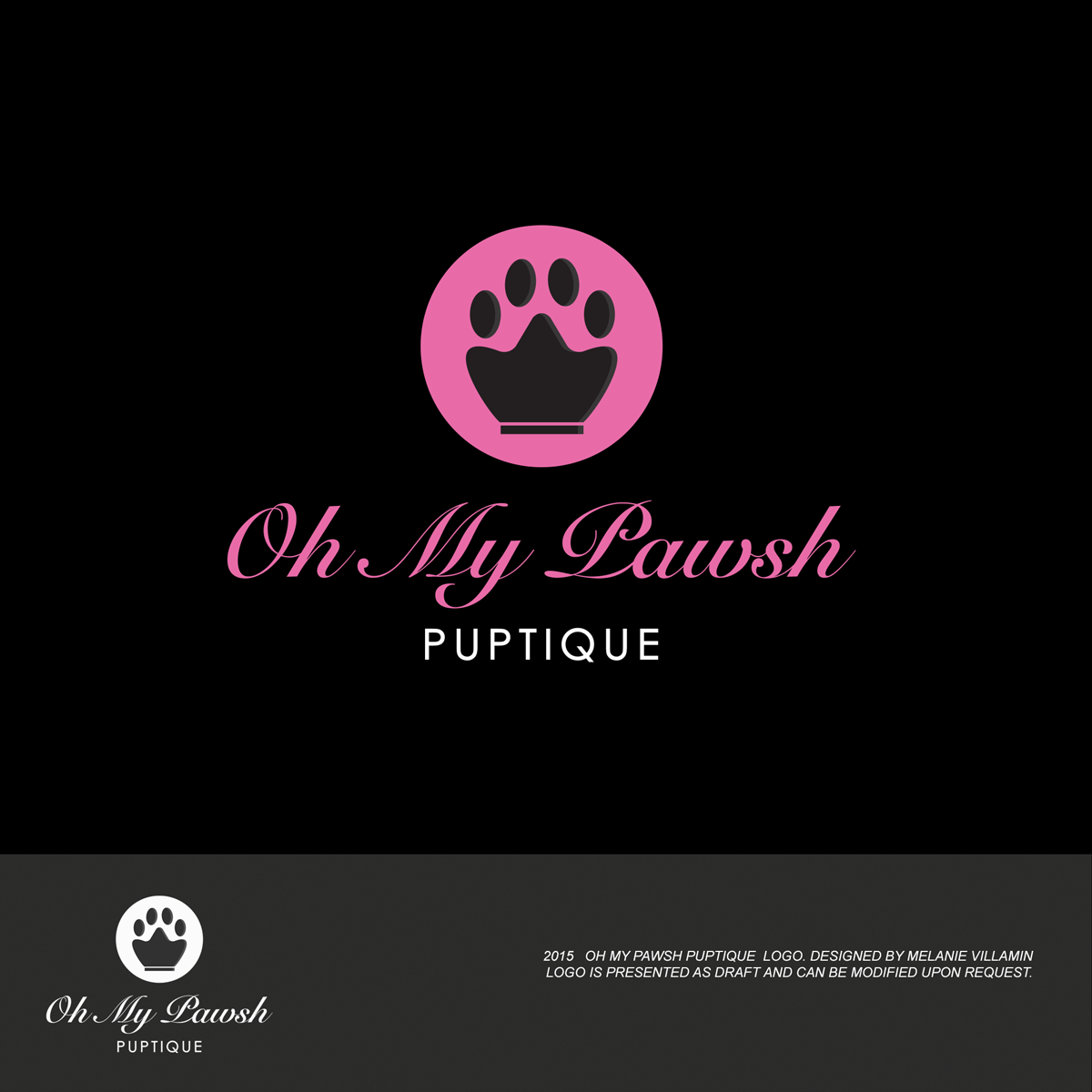 Logo Design by mvillamin for Oh My Pawsh | Design #9434942