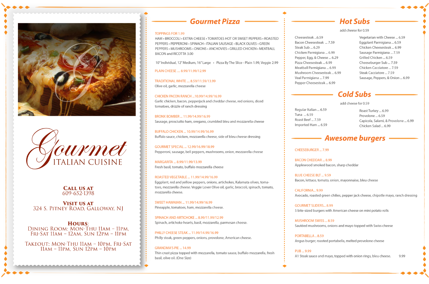Menu Design by Jade Carvalho for this project | Design #9549215