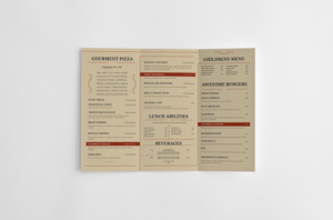 Menu Design by dii for this project | Design: #9473462
