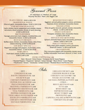 Menu Design by Marcy M for this project | Design: #9470828