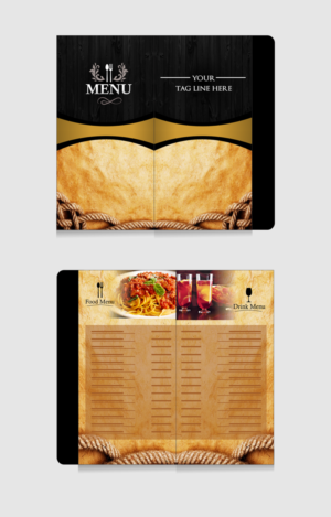 Gourmet Restaurant take out menu | Menu Design by hernawanrere