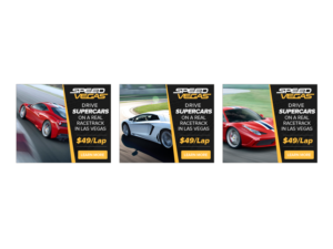 Banner Ad Design by Laurra for SPEEEDVEGAS | Design: #9419188