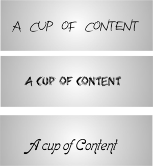 Logo Design by Watanabe for Content a la mode | Design: #9527865