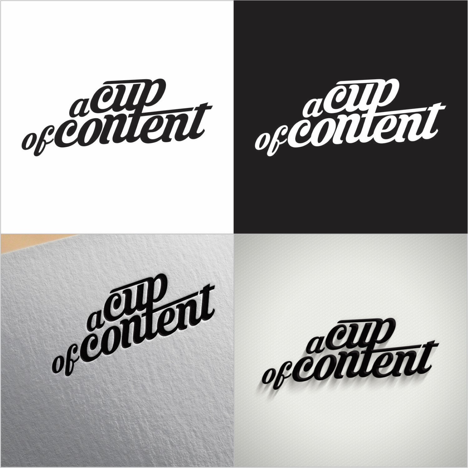 Logo Design by DG for Content a la mode | Design #9494792