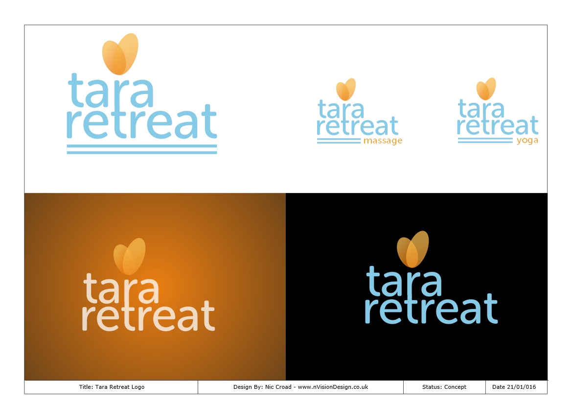 Logo Design by nvisiondesign.co.uk for Tara Retreat | Design #9492242