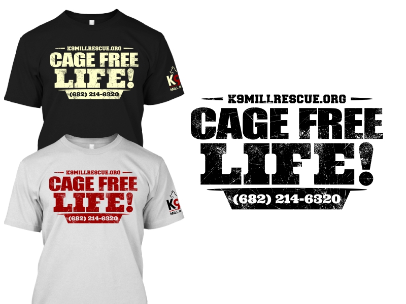 T-shirt Design by 2ndfloorharry for K9 MIll Rescue | Design #9500183