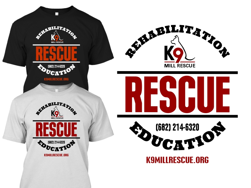 Diseño de Camiseta por 2ndfloorharry para K9 MIll Rescue | Diseño #9500206