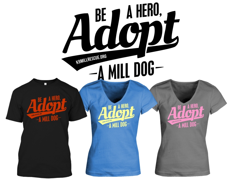 T-shirt Design by 2ndfloorharry for K9 MIll Rescue | Design #9527152
