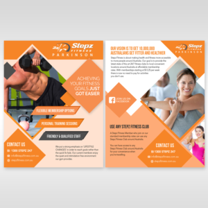 Diseño de Flyer por Kishaloy_D para Stepz Fitness Parkinson | Diseño #9418615