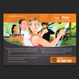 Design de Flyer par Souvik Roy (Alex Pro) pour Stepz Fitness Parkinson | Design : #9409539