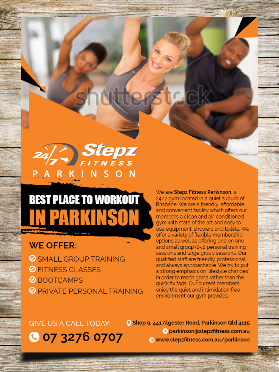 Flyer-Design von Masha K für Stepz Fitness Parkinson | Design #9426475