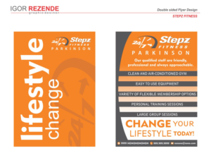 Diseño de Flyer por Igor Rezende  para Stepz Fitness Parkinson | Diseño #9431531