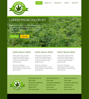 Web Design Project for Industrial Hemp | Diseño Web por wolf