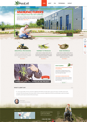Web Design Project for Industrial Hemp | Web Design by Mayank Patel