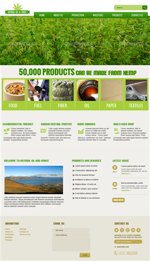 Web Design Project for Industrial Hemp | Diseño Web por jeckx2