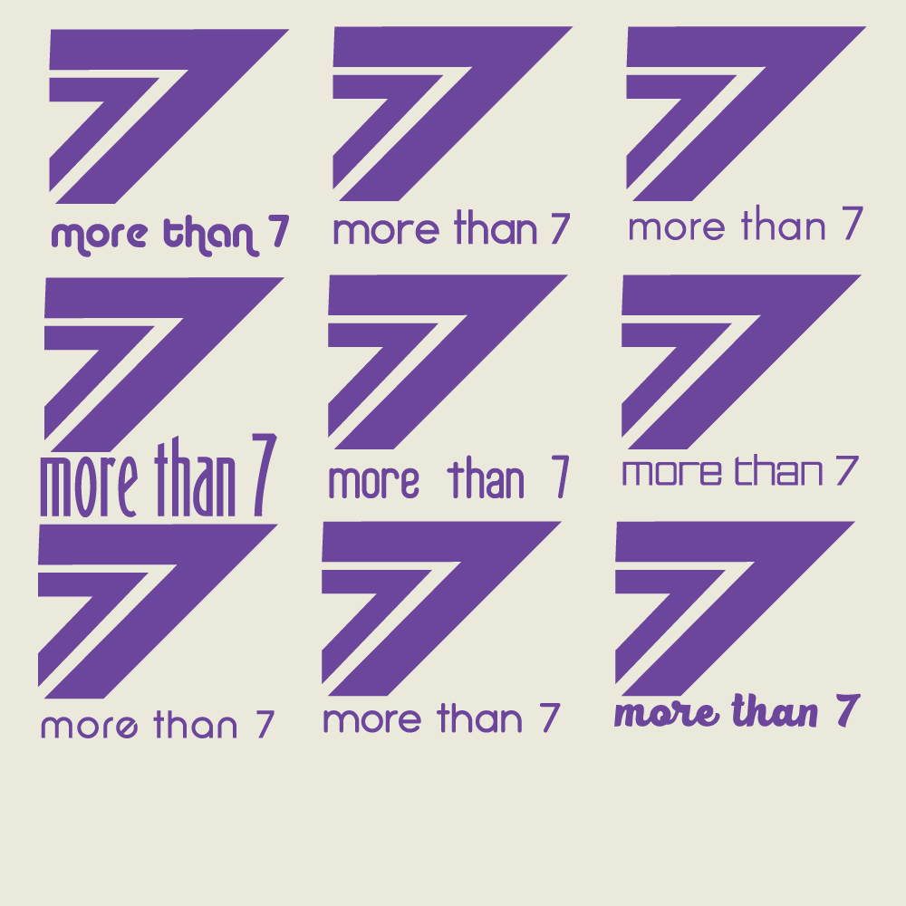 Logo Design by danielmoffat0 for More Than 7 | Design #9458734