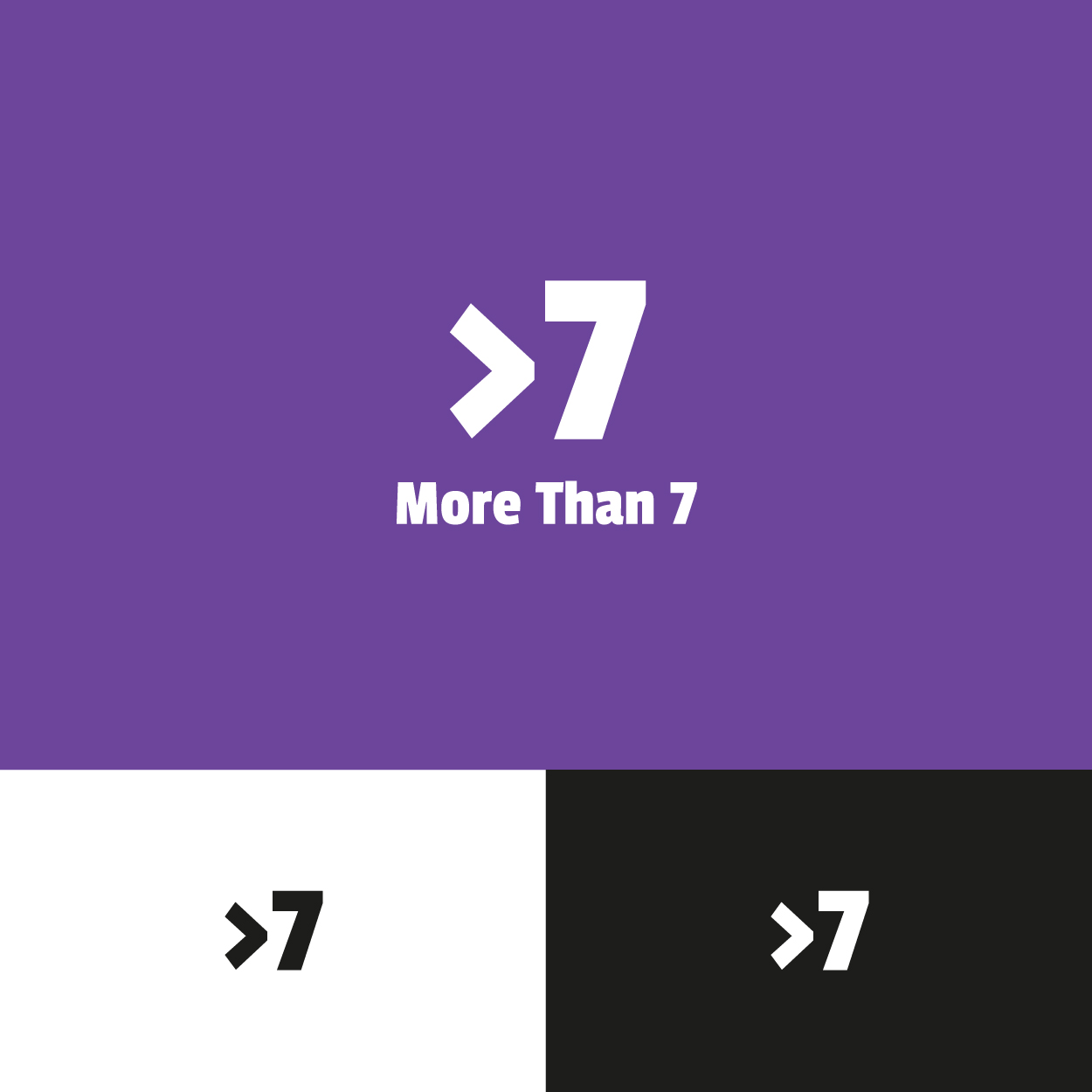 Diseño de Logo por lewioza para More Than 7 | Diseño #9516039