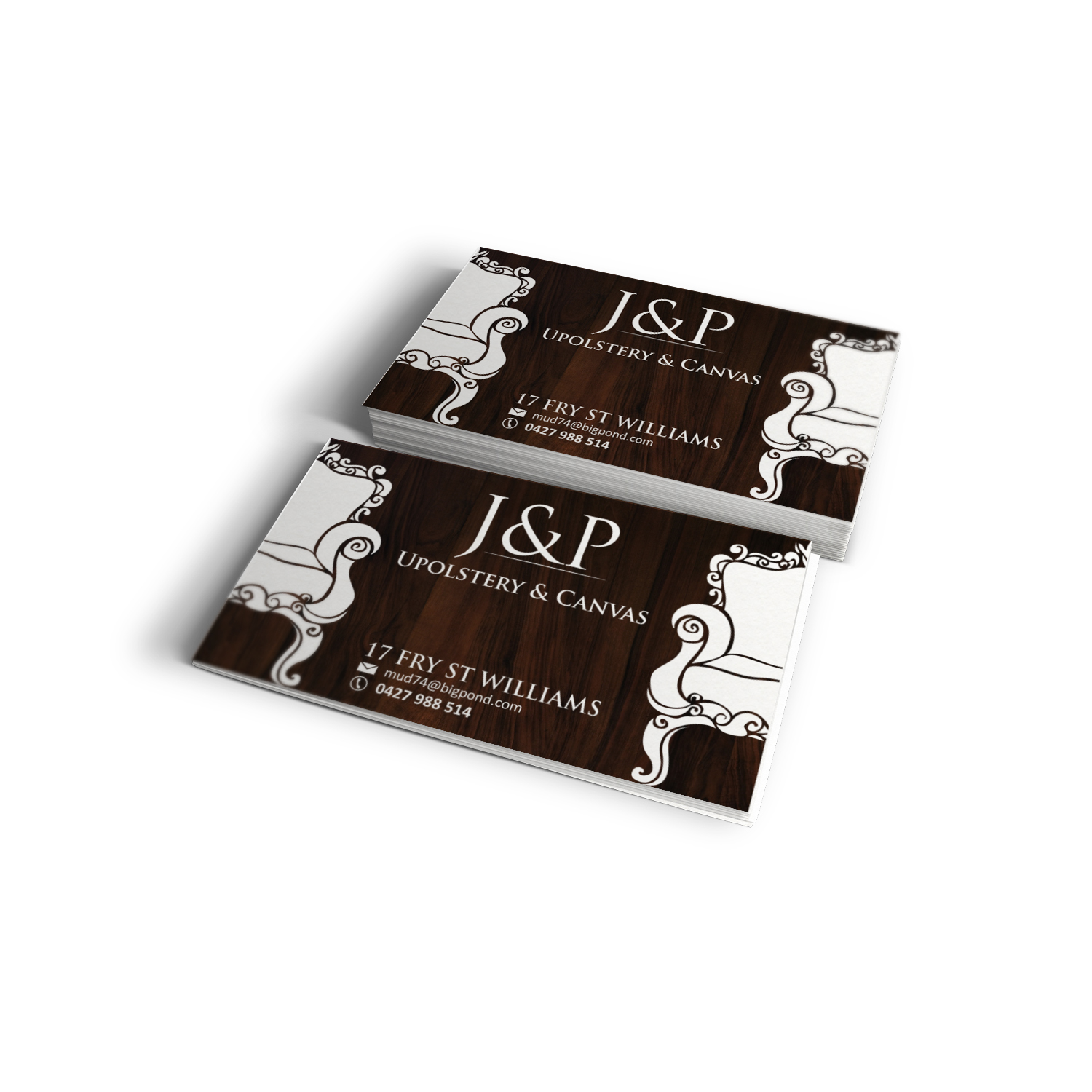 Visitenkarten-Design von jassi_graphics für JP UPHOLSTERY & CANVAS | Design #9433144