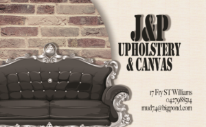 Business Card Design by Paracosmic Designs for JP UPHOLSTERY & CANVAS | Design: #9408772